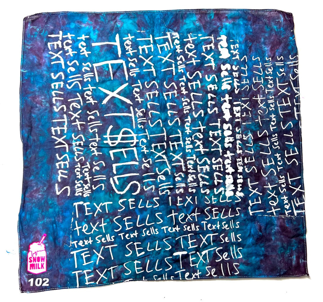 Beebs Boutique X Snow Milk Bandana (Text Sells)