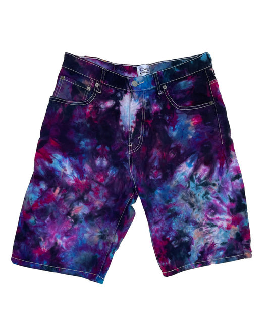 Tie Dye Denim Shorts
