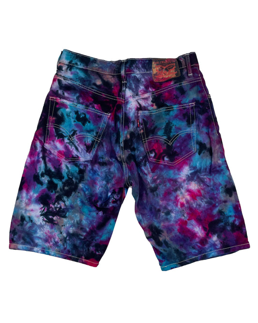 Tie Dye Denim Shorts