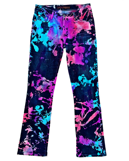 Splash Tie Dye Denim Pants