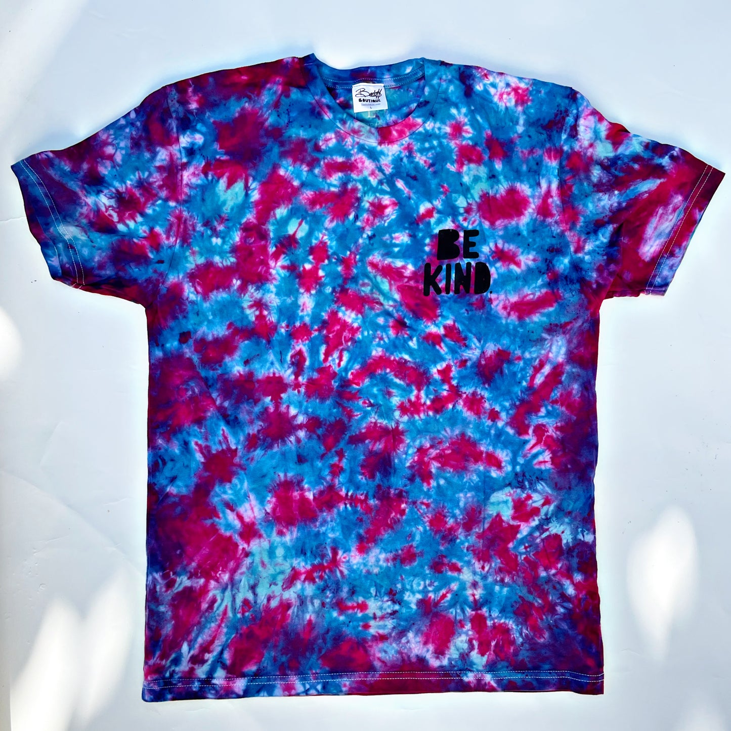 Be Kind Pocket Tee (Blue Magenta)