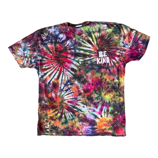 Be Kind Pocket Tee (Rainbow Splotch)