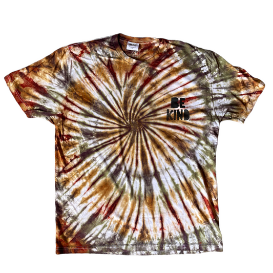 Be Kind Pocket Tee (Spiral Neutral)