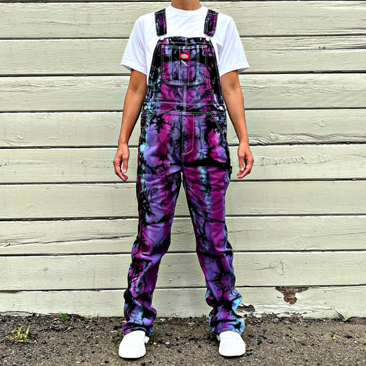 Tye Die Overalls (Purple Violet)